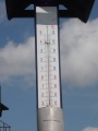 teplomer na Lysé hore 28°C
