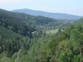 pohled od Sancí do údolí