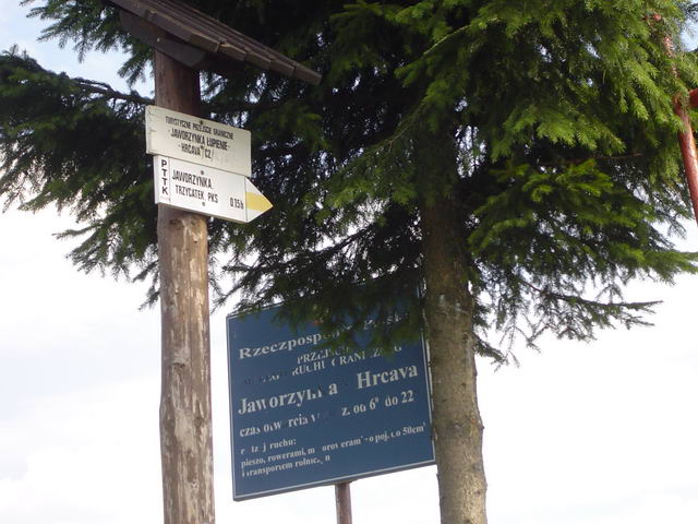 hranicni prechod Jaworzynna - Hrcava