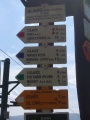 rozcestník Slavic turistická chata 915 m.n.m.