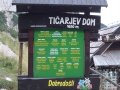 tabule Ticarjev Dom na vrcholu Vrsice 1620 m.n.m.