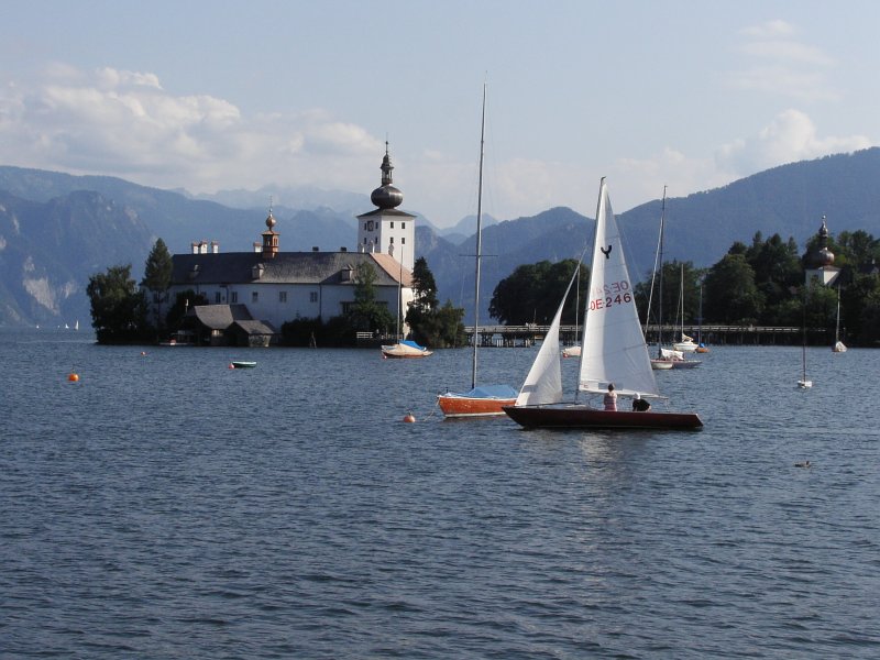 Zamek Orth na jezere Traunsee